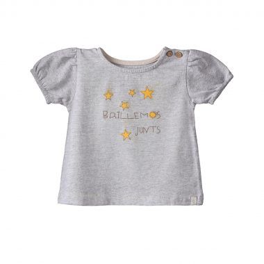 REMERA MANU GRIS MELANGE