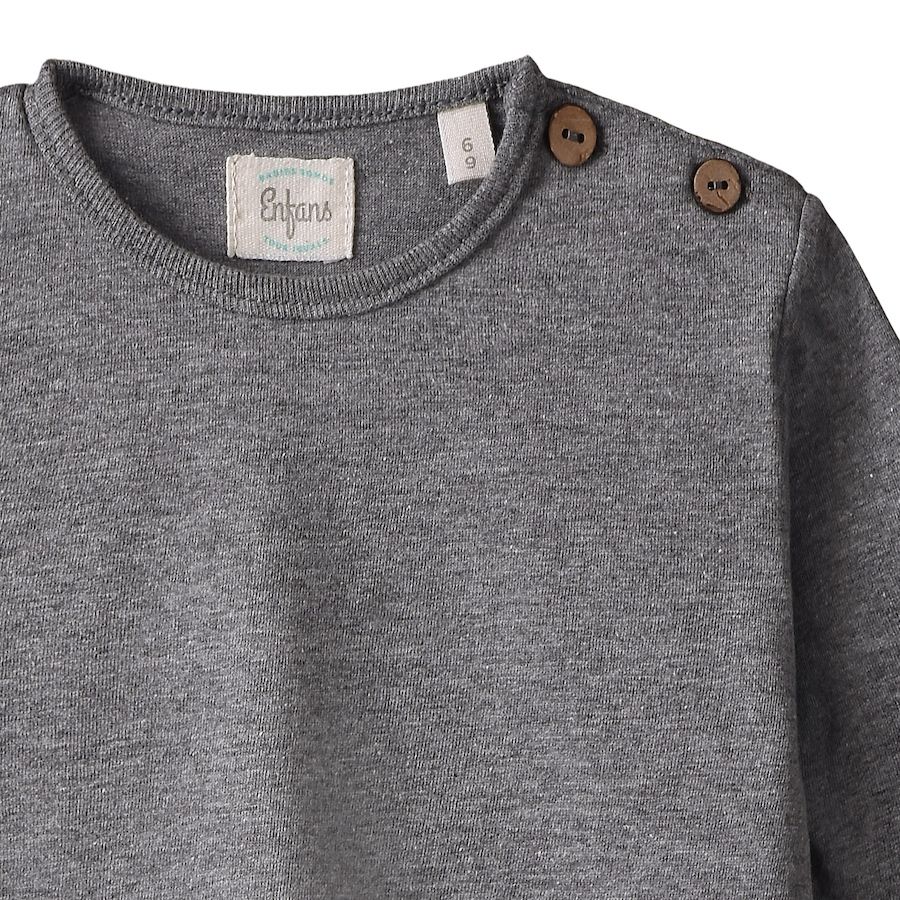 REMERA LOKE GRIS MELANGE - Imagen 3