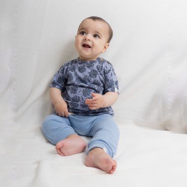 REMERA CORBAN AZUL MELANGE