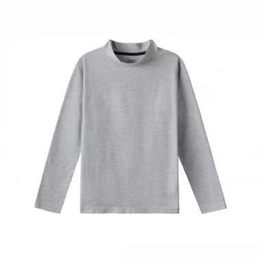 POLERA COLLEGE GRIS MELANGE