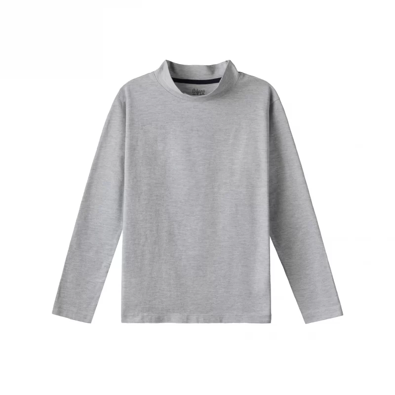 POLERA COLLEGE GRIS MELANGE