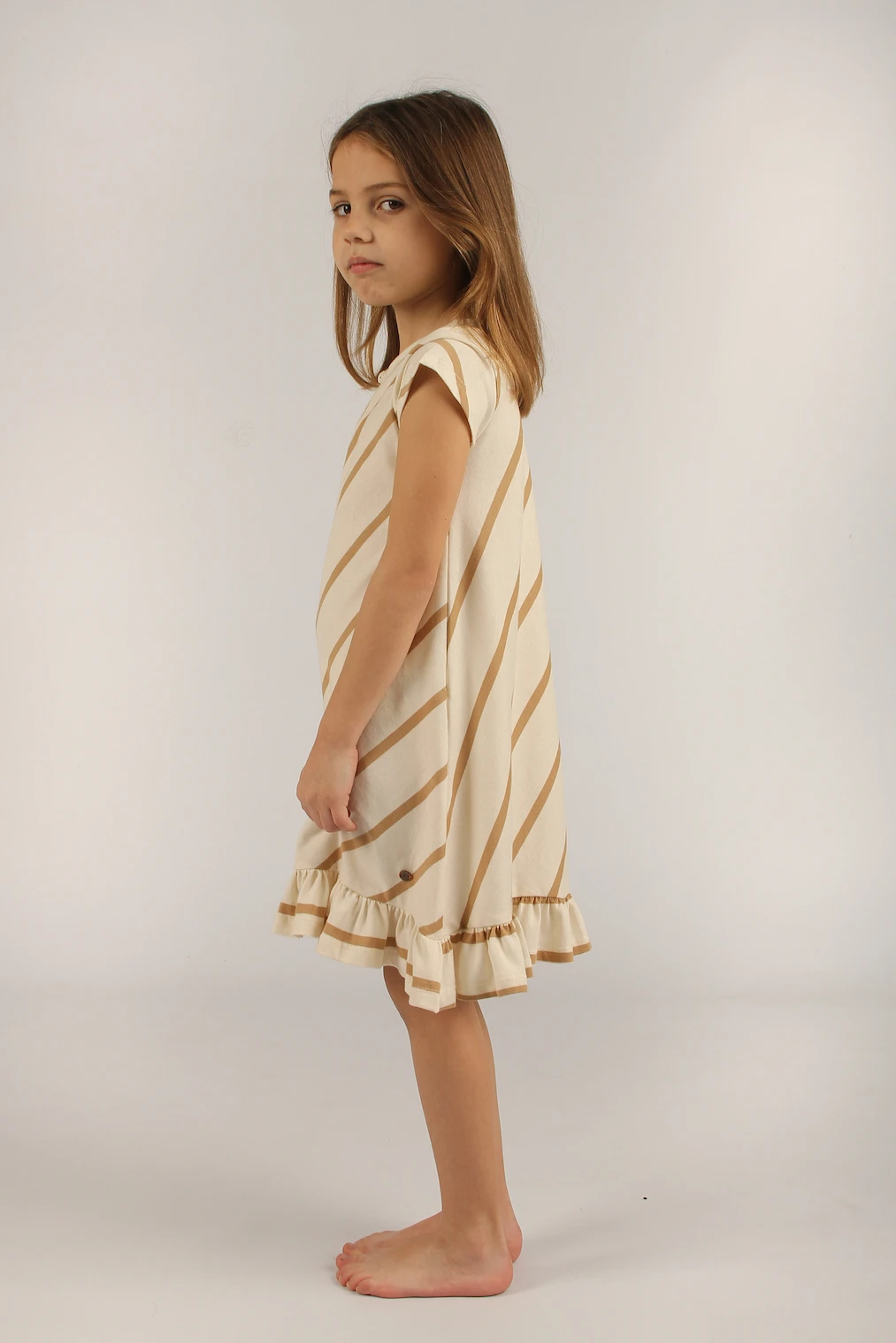 VESTIDO SILVIA BEIGE - Imagen 3