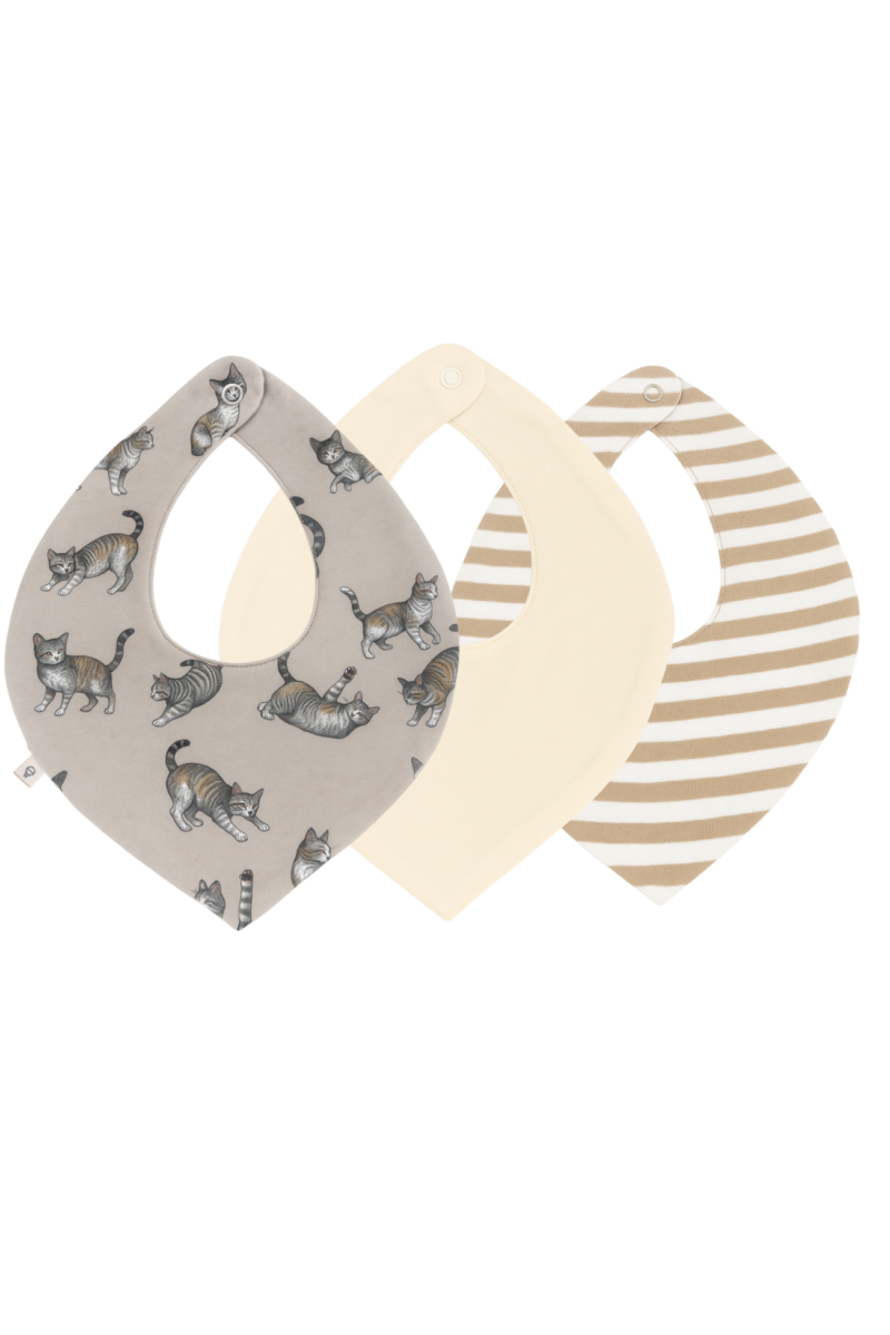 SET x3 BABEROS FLEUR BEIGE