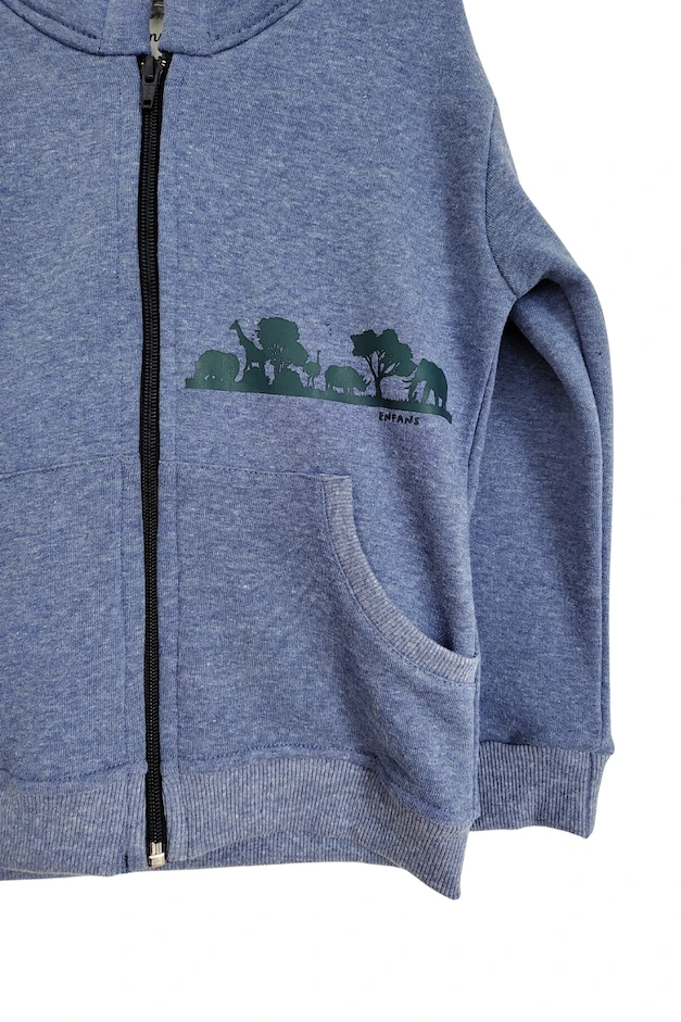 CAMPERA JACINTO AZUL MELANGE - Imagen 2
