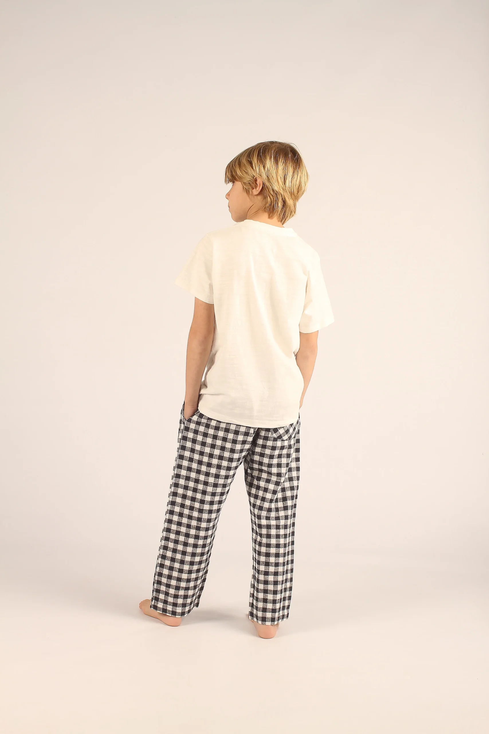 PANTALON MIGUEL AZUL Y BLANCO - Imagen 2