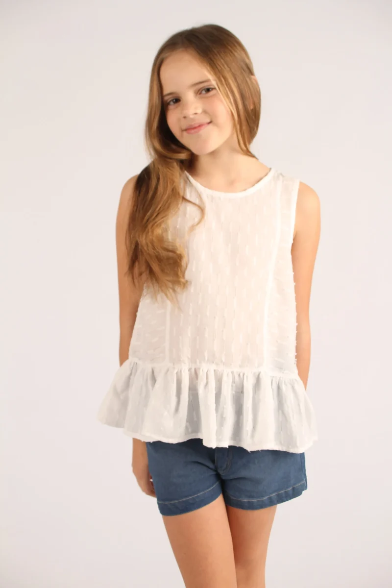 BLUSA NINA BLANCO