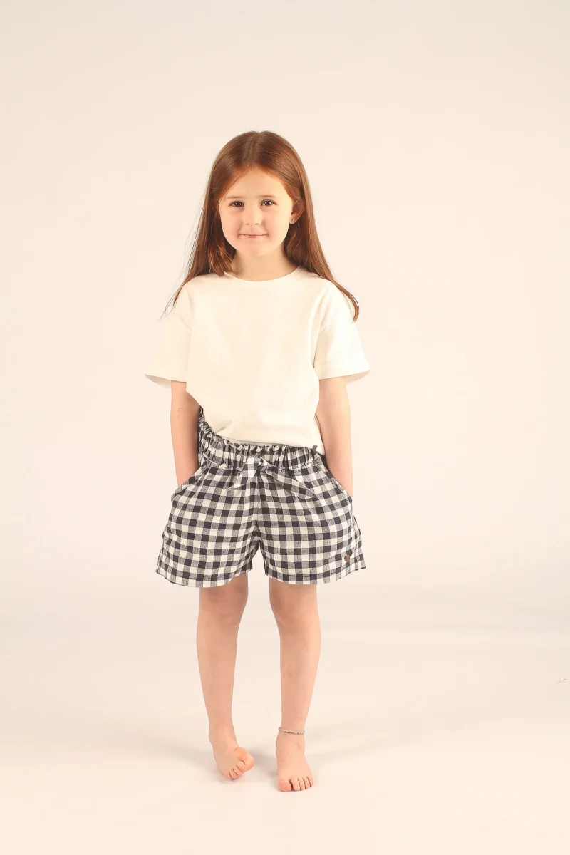 SHORT LOLA AZUL Y BLANCO