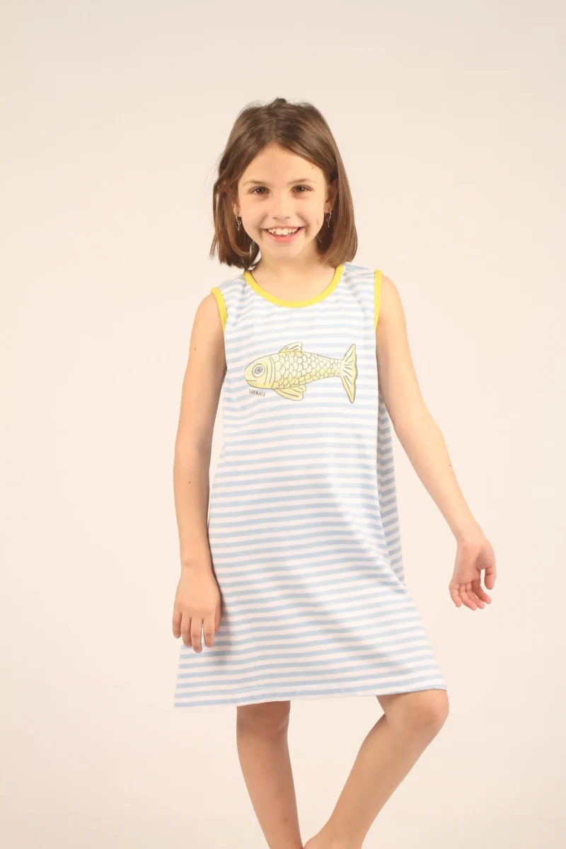 VESTIDO CAROLA CELESTE