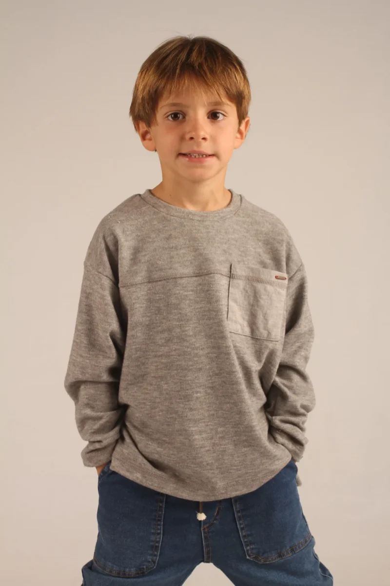 SWEATER BUBBLES GRIS MELANGE