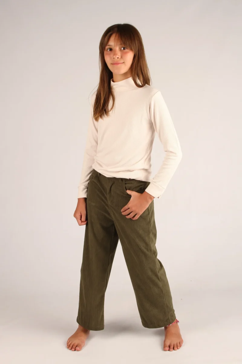PANTALON GALLETA VERDE SECO