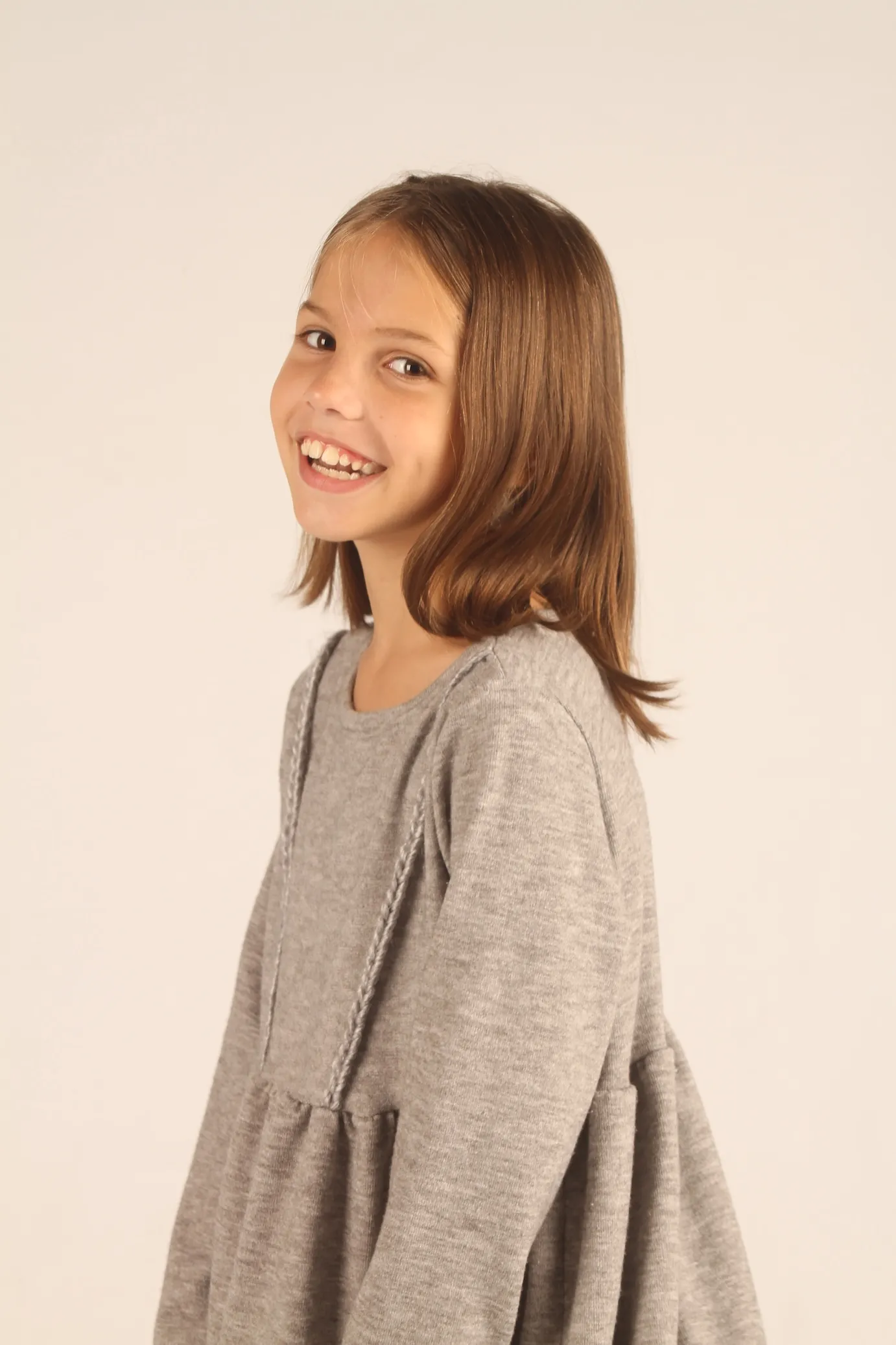 VESTIDO CANELA GRIS MELANGE - Imagen 4