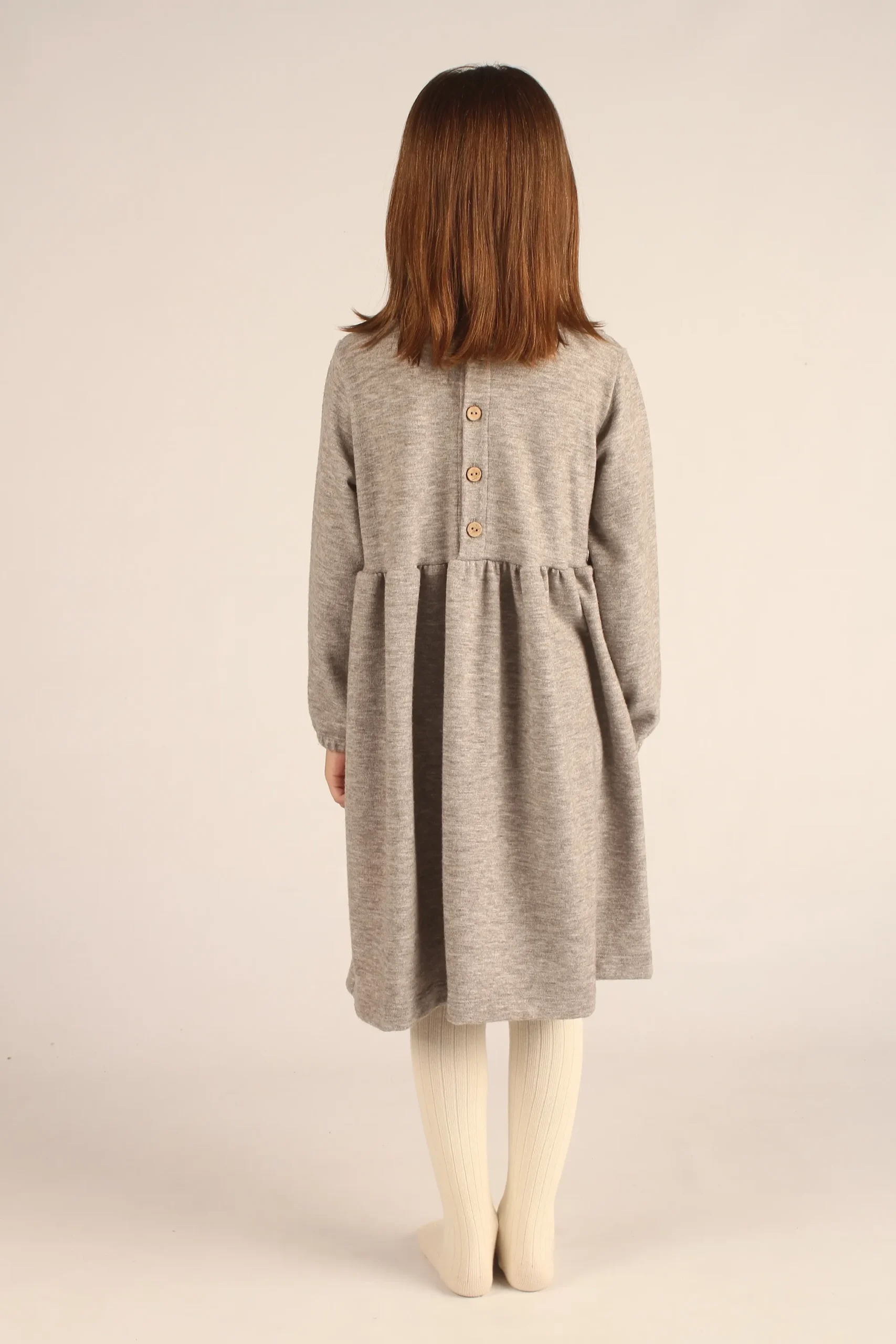 VESTIDO CANELA GRIS MELANGE - Imagen 2