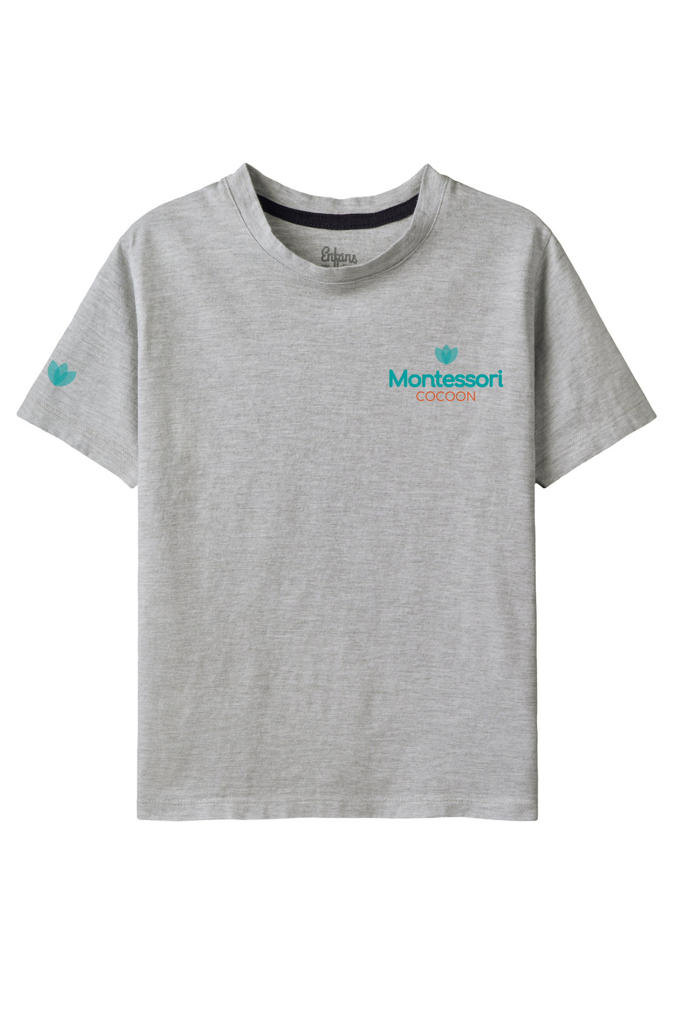 REMERA CAMBRIDGE MONTESSORI GRIS MELANGE