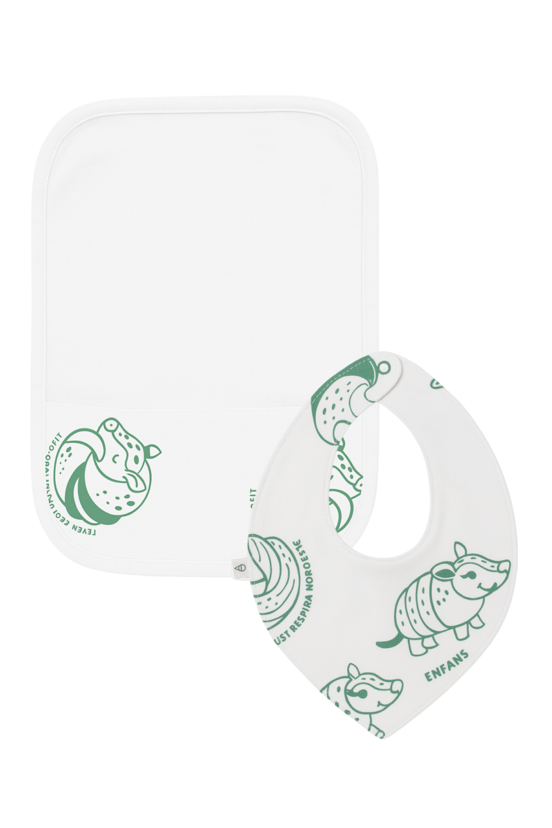 SET BABERO Y BABITA FLEUR VERDE