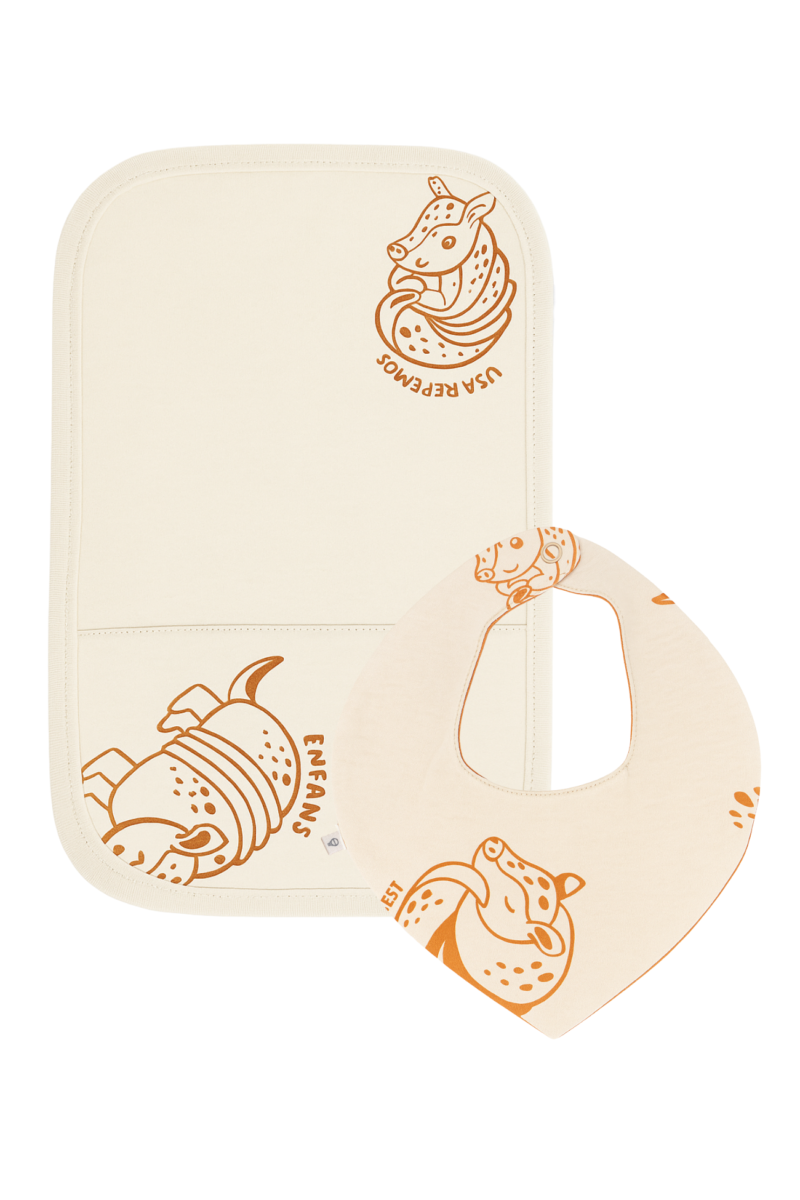 SET BABERO Y BABITA FLEUR BEIGE