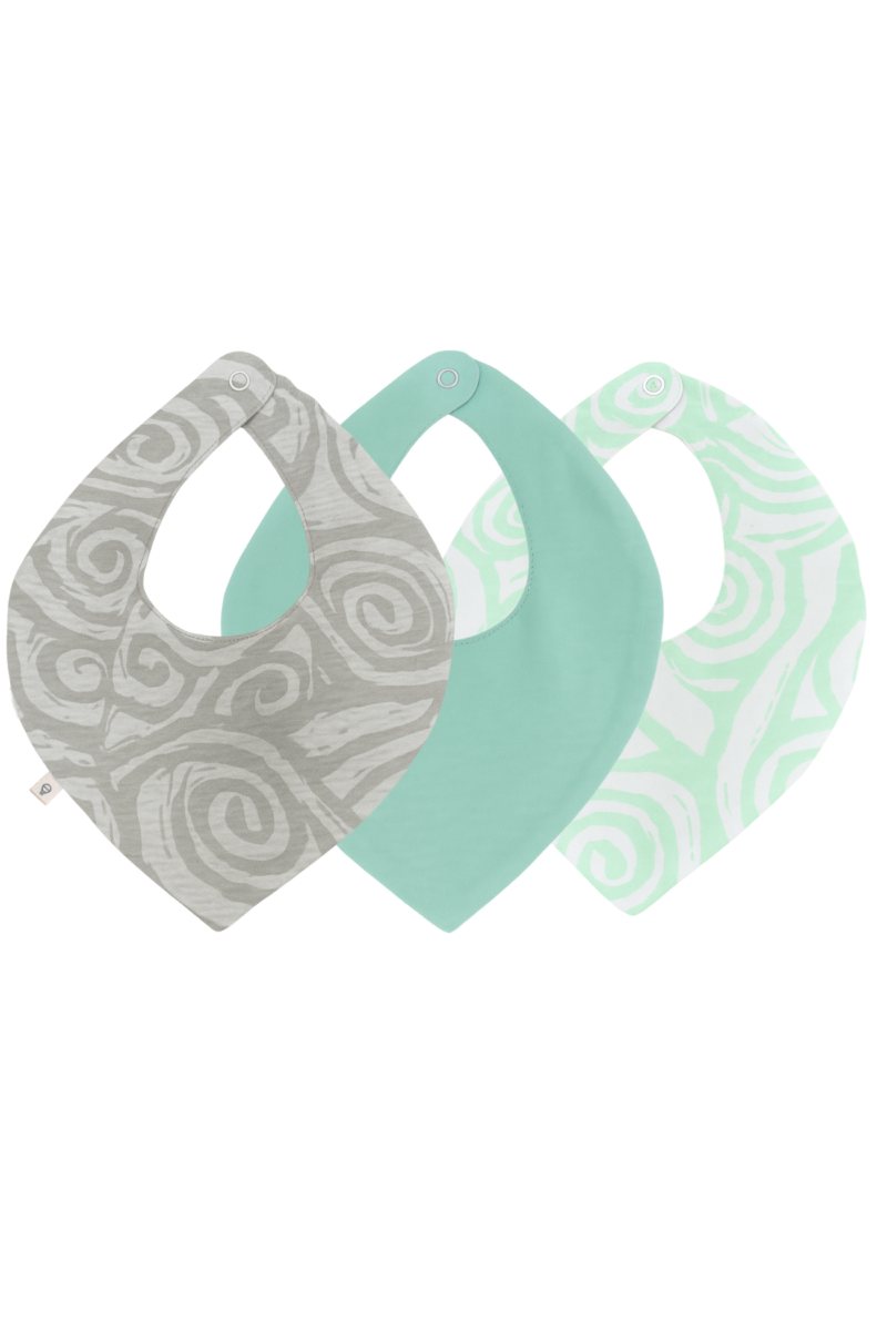 SET x3 BABEROS FLEUR VERDE