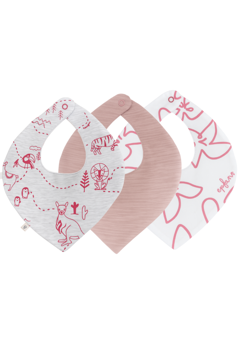 SET x3 BABEROS FLEUR SALMON