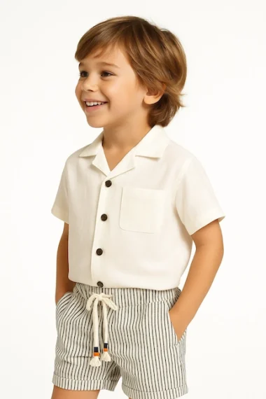 Alternative view of CAMISA SACHA BLANCO
