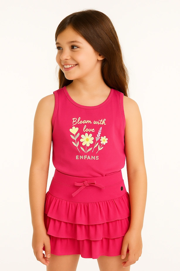 FALDA GUARA FUCSIA - Imagen 2
